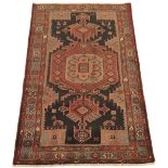 Semi-Antique Fine Hand Knotted Zanjan Carpet, ca. 1960's