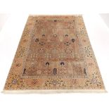 Unusual Very Fine Hand Knotted Tabriz Carpet