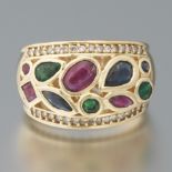 Ladies' Gold and Gemstone Ring