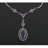 Diamond and Amethyst Necklace