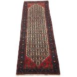 Semi-Antique Very Fine Hand Knotted Bijar Runner