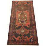 Near Antique Very Fine Hand Knotted North West Persia Wide Runner, ca. 1950's