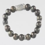 Ladies' Tahitian Pearl and Diamond Bracelet