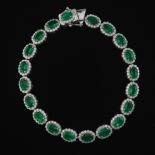 Emerald and Diamond Bracelet