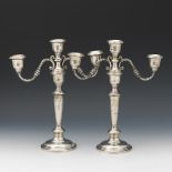 Pair of Reed & Barton Sterling Silver Candelabra