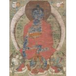 Tibetan Deity Painting on Canvas