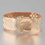 Retro Rose Gold Buckle Bracelet