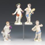 Meissen Porcelain, Four Seasons Cherub Figures