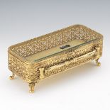 24k Gold Plated Retro Vanity/Jewelry Box