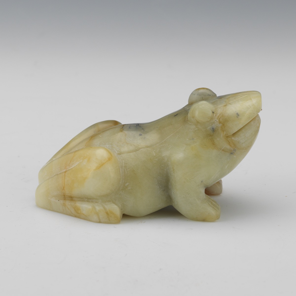 Chinese Carved Agate and Carnelian Lucky Frog Cabinet Sculpture, in Presentation Box - Image 2 of 8