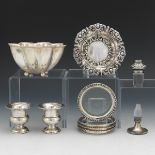Group of Ten Sterling Silver Table Objects, Including by Frank M. Whiting and International Silver