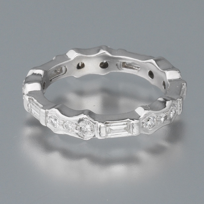 Ladies' Platinum and Diamond Eternity Band - Image 6 of 6