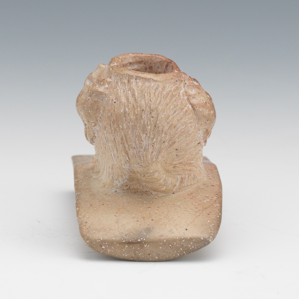 Carved Effigy Pipe of an Opssom - Image 5 of 7