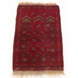 Semi-Antique Hand Knotted Turkoman Carpet