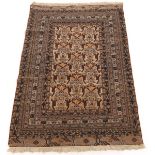 Semi-Antique Very Fine Hand Knotted Turkoman Tribal Carpet, ca. 1970's
