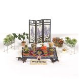 Vintage Doll House Garden Floral Accessories