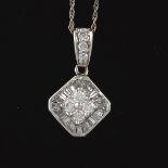 Ladies' Gold and Diamond Pendant on Chain