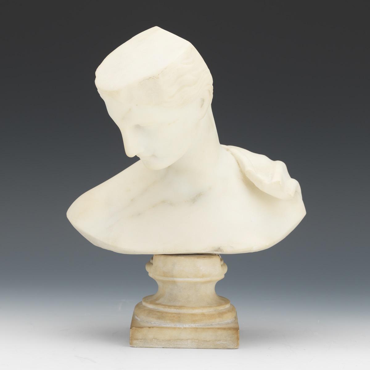 Carved Marble Bust - Image 2 of 7