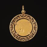 Ladies' Gold Coin Pendant