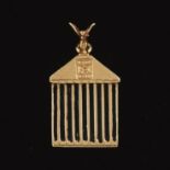 Rolls Royce Grille Gold and Enamel Charm Pendant