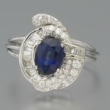 Ladies' Sapphire and Diamond Ring