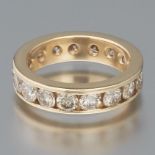 Ladies' Gold and Diamond Eternity Band