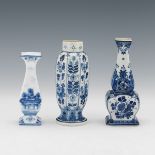 Three Small Delft Vases