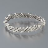 Retro Platinum and Diamond Bracelet