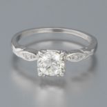 Ladies' Platinum and Diamond Ring