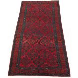Semi-Antique Hand Knotted Afshar Village Collectors' Carpet, ca. 1950's
