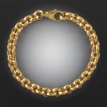 Ladies' Gold Diamond Cut Rolo Link Bracelet