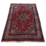 Semi-Antique Hand Knotted Mashad Carpet