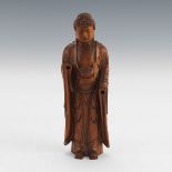 Chinese Carved Huanyanmu (Boxwood) Standing Buddha
