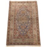 Semi-Antique Very Fine Hand Knotted Art Silk Kayseri Carpet