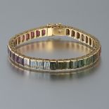 Ladies' Rainbow Gemstone Bracelet