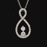 Ladies' Gold and Diamond Pendant on Chain