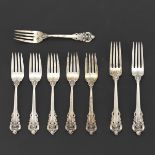 Wallace Sterling Forks "Grand Baroque" Pattern
