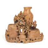 Chinese Carved Soapstone Vase