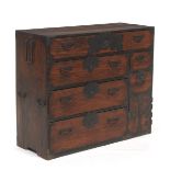 Antique Japanese Tansu Chest, Late Meiji, ca. late 19th/Early 20th Century