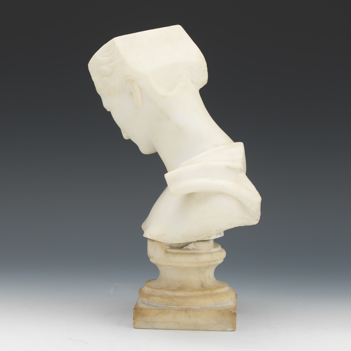 Carved Marble Bust - Image 3 of 7