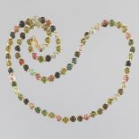 Ladies' Gold and Color Tourmaline Necklace