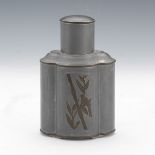 Chinese Pewter Tea Caddy