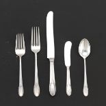 International Sterling Flatware Set, "Trousseau" Pattern