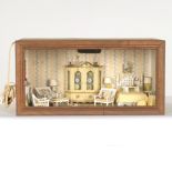 Vintage Doll House Girls Room Shadow Box