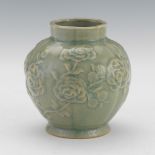 Chinese Longquan Celadoin Melon Vase