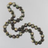 Ladies' Chinese Export Gold Vermeil Silver and CloisonnÃ© Beaded Necklace