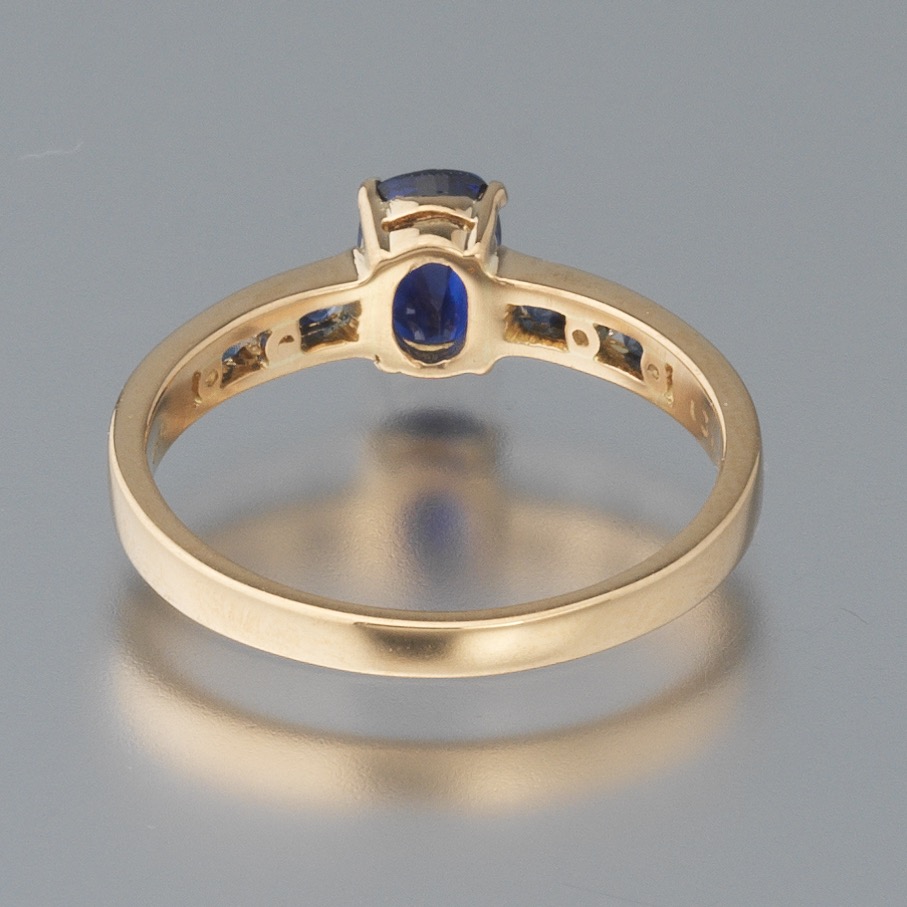 Ladies' Gold, Blue Sapphire and Diamond Ring - Image 4 of 7