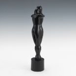 Murano Vintage Black Art Glass Sculpture, by Armando Zanella
