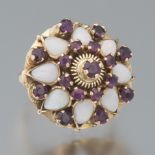 Ladies' Opal and Amethyst Princess Ring