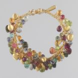 Marco Bicego Italian Gold, Diamond and Multicolour Gemstone Bracelet